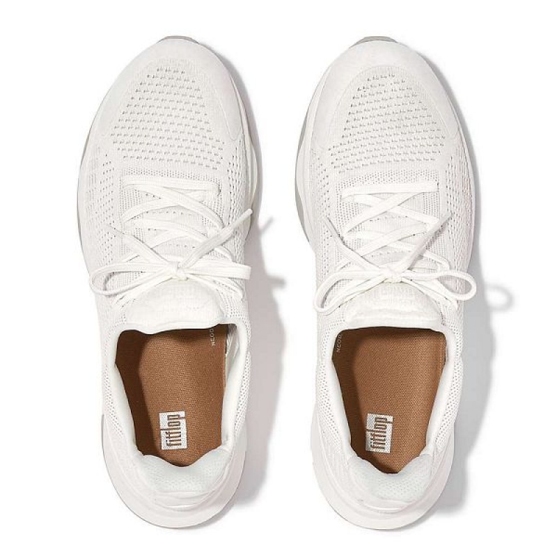 FitFlop Vitamin Ffx Knit Sports Men's Sneakers White | 289ZQMEVN