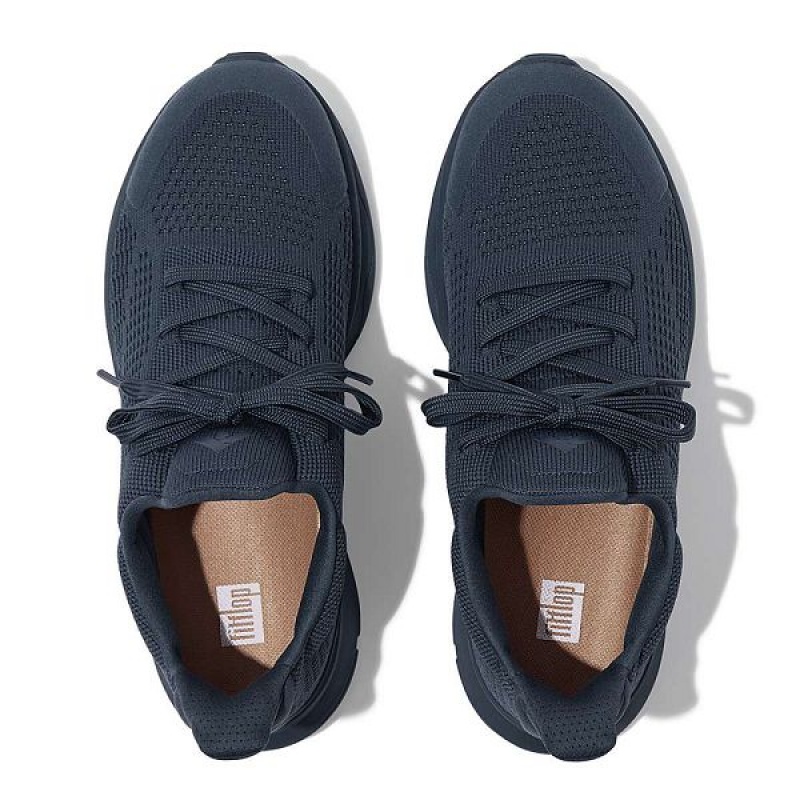 FitFlop Vitamin Ffx Knit Sports Women's Sneakers Blue | 760KPTCRW