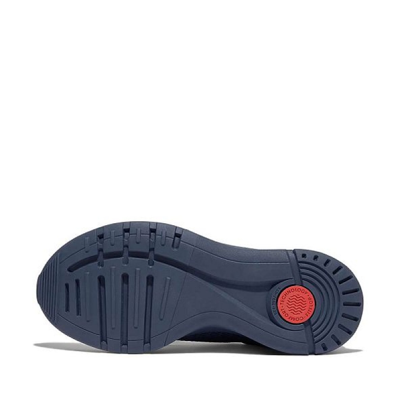 FitFlop Vitamin Ffx Knit Sports Women's Sneakers Blue | 760KPTCRW