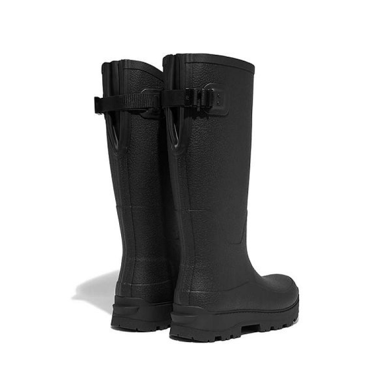 FitFlop Wonderwelly Atb High Performance Tall Wellington Women's Rain Boots Black | 782QZEFCN