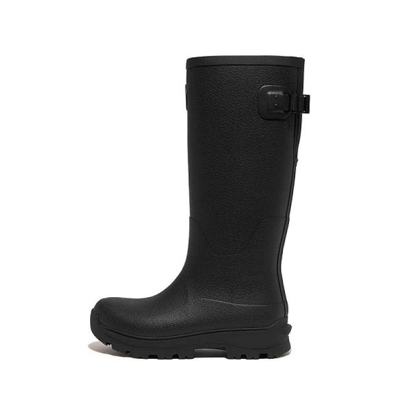 FitFlop Wonderwelly Atb High Performance Tall Wellington Women\'s Rain Boots Black | 782QZEFCN