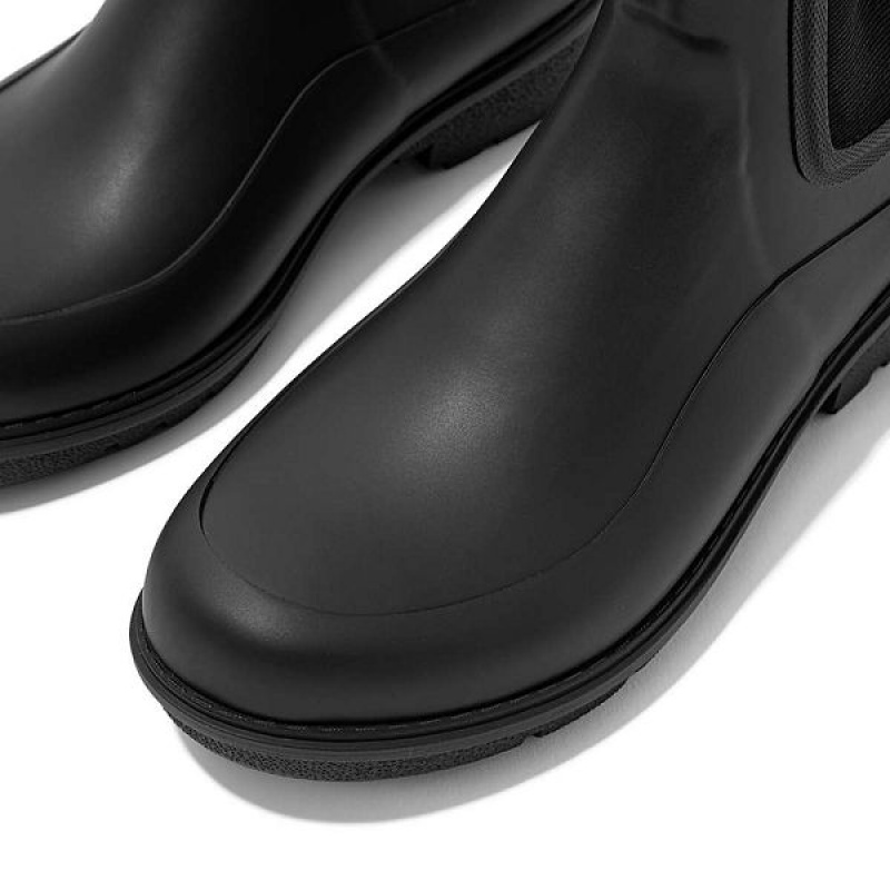 FitFlop Wonderwelly Chelsea Women's Rain Boots Black | 015YPQFKA