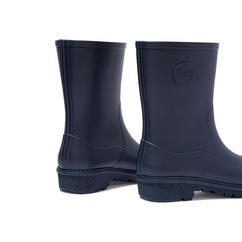 FitFlop Wonderwelly Short Women's Rain Boots Navy | 917HBQFYT