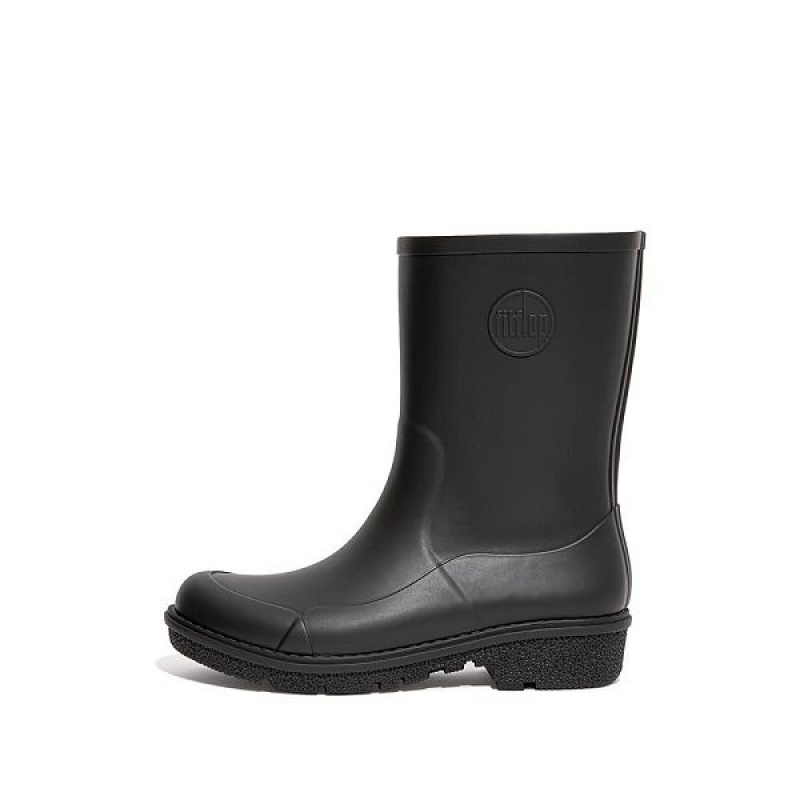 FitFlop Wonderwelly Short Women\'s Rain Boots Black | 419WJDOPX