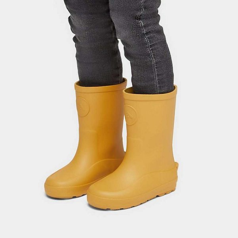 FitFlop Wonderwelly Toddler Ergonomic Kids' Rain Boots Yellow | 681JMOLEC