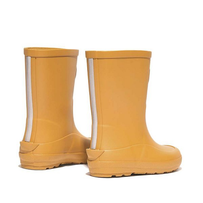 FitFlop Wonderwelly Toddler Ergonomic Kids' Rain Boots Yellow | 681JMOLEC