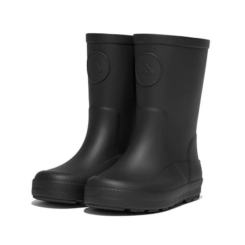 FitFlop Wonderwelly Toddler Ergonomic Kids' Rain Boots Black | 480EIVCLF