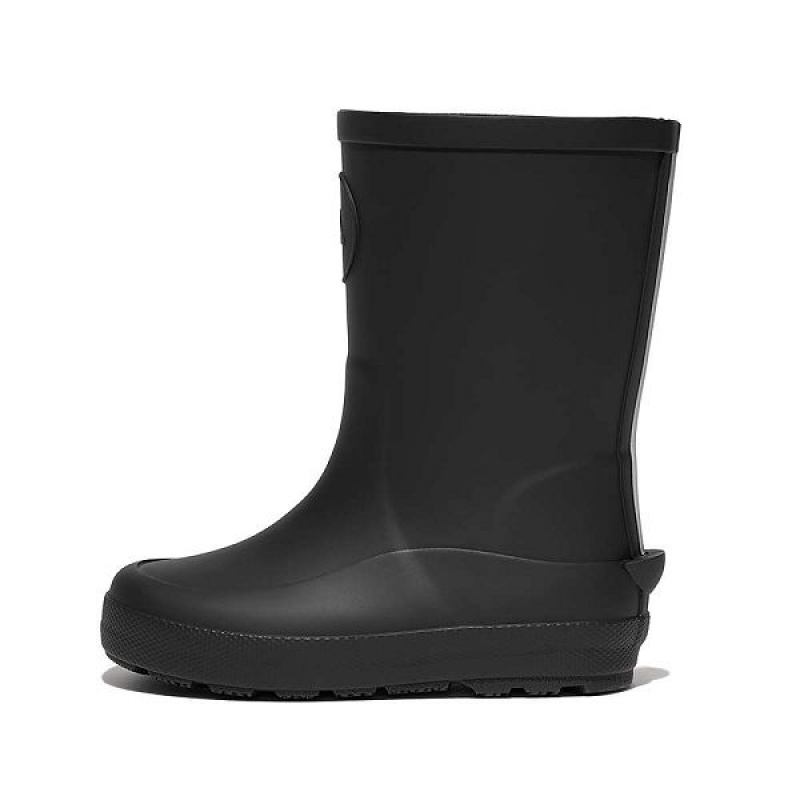 FitFlop Wonderwelly Toddler Ergonomic Kids\' Rain Boots Black | 480EIVCLF